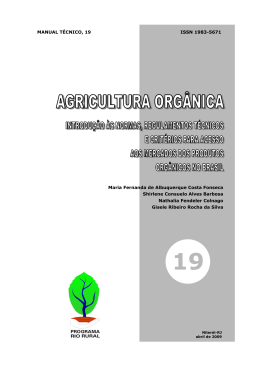 19 - Agricultura orgânica - Pesagro-Rio