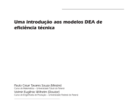 Uma introdução aos modelos DEA de eficiência técnica