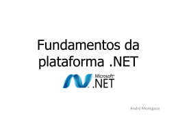 Fundamentos da plataforma .NET