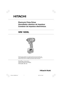 WM 10DBL - Hitachi Koki