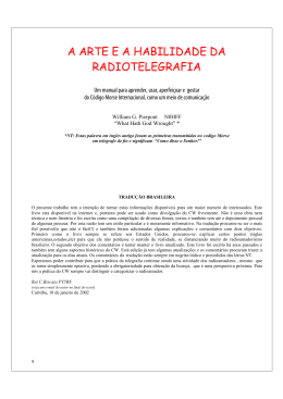 A Arte e a Habilidade da Radiotelegrafia - N0HFF (SK)