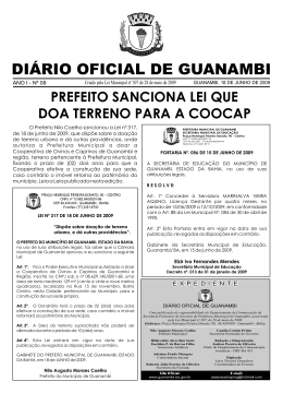 DIÁRI OFICIAL DE GUANAMBI O