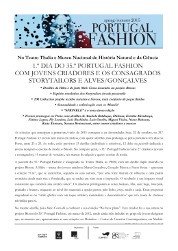 1.º dia do 35.º portugal fashion com jovens criadores e os