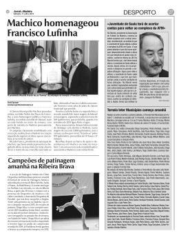 Machico homenageou Francisco Lufinha