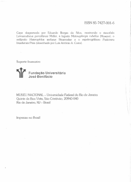 ISBN 85-7427-001-6 Capa diagramada por Eduardo Borges da