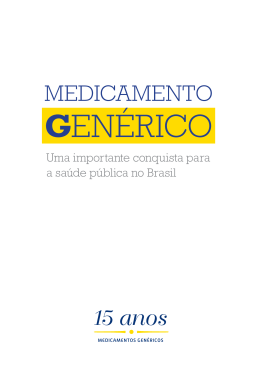 15 anos MEDICAMENTO - Associação Brasileira das Indústrias de
