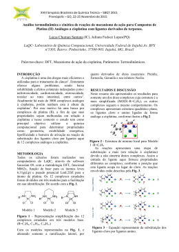 Análise termodinâmica e cinética de reações de - SBQT-2015