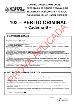 103 – PERITO CRIMINAL