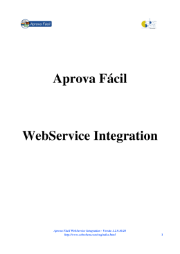 Aprova Fácil WebService Integration