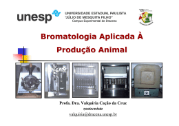 Bromatologia Aplicada À Produção Animal