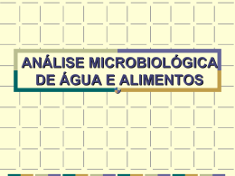 Análise Microbiológica de Água e Alimentos
