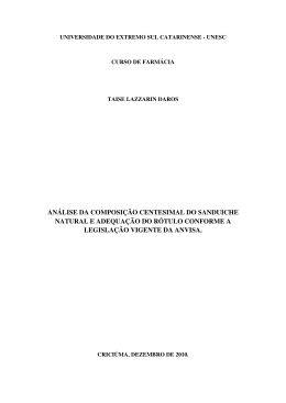 Monografia - Universidade do Extremo Sul Catarinense