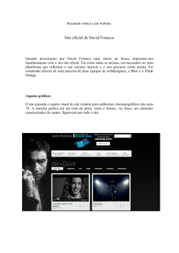 Site oficial de David Fonseca