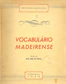 Vocabulário Madeirense