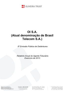 OI S.A. (Atual denominação de Brasil Telecom S.A.)
