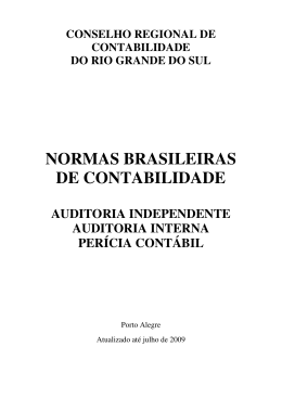 normas brasileiras de contabilidade