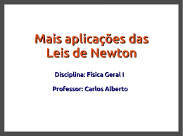 As leis de Newton II - Profº Carlos Alberto