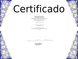 Conferimos o presente certificado a BRUNO RAFAEL DE