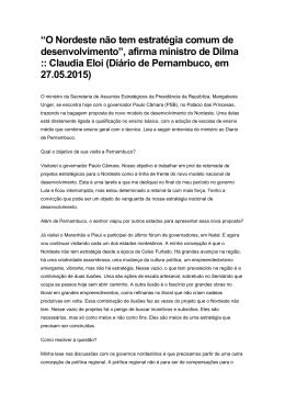 2.2 Entrevista Diario de Pernambuco