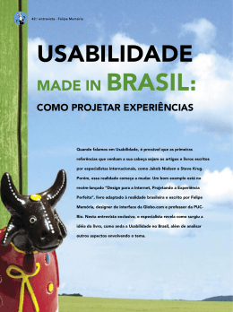 Entrevista usabilidade made in Brasil