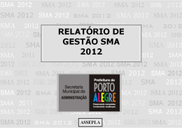 Relatório de Gestão 2011_2012 SMA