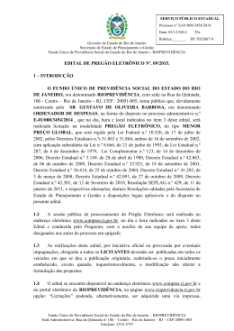 EDITAL DE PREGÃO ELETRÔNICO Nº. 09/2015. 1
