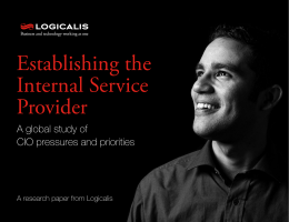 Establishing the Internal Service Provider