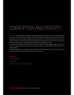 CORRUPTION AND POVERTY