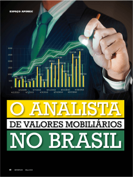 O Analista de Valores Mobiliários no Brasil