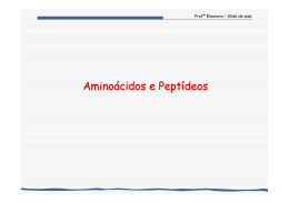 Aminoácidos e Peptídeos