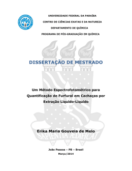MELO,E.M.G. - Departamento de Química - UFPB