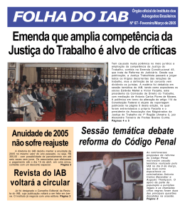 Edição 67 - Fevereiro/Março - Instituto dos Advogados Brasileiros