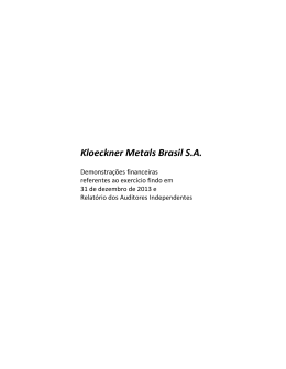 2013 - 2012 - Kloeckner Metals