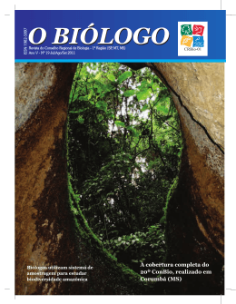 7032 - O Biologo - ed 19.indd - Conselho Regional de Biologia