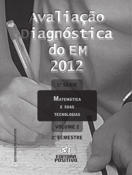 AvAlIAÇÃO DIAGnóSTICA DO EM 2012