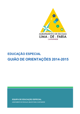 guião de orientações 2014-2015 - Agrupamento de Escolas Lima