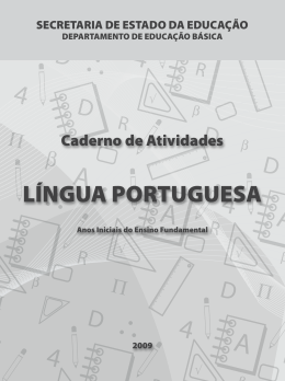 Caderno de Atividades - Língua Portuguesa