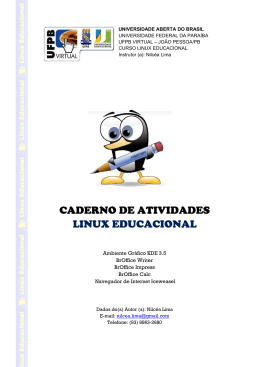 CADERNO DE ATIVIDADES LINUX EDUCACIONAL