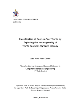 "Classification of Peer-to-Peer Traffic by Exploring the Heterogeneity