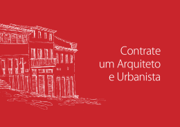 Cartilha do Arquiteto e Urbanista