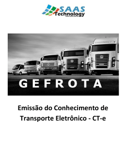 Emissão do Conhecimento de Transporte Eletrônico