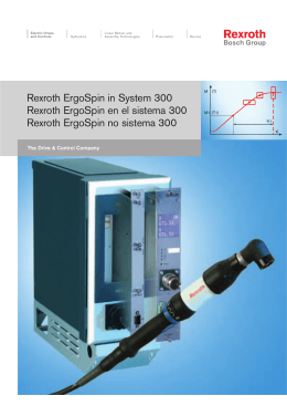 Rexroth ErgoSpin in System 300 Rexroth ErgoSpin en el sistema