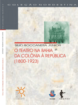 O teatro na Bahia - RI UFBA