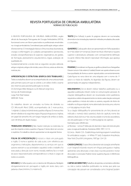 revista portuguesa de cirurgia ambulatória