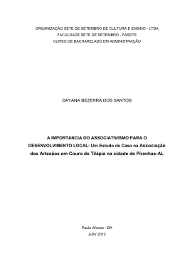 Monografia de Dayana Bezerra dos Santos