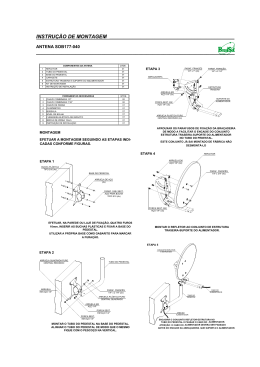 Manual de montagem e instalação