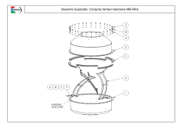 Desenho Explodido: Conjunto tambor betoneira MB-400L