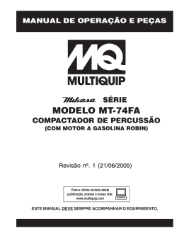 MODELO MT-74FA - Multiquip Inc.