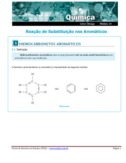 Substituição em Aromáticos - Portal de Estudos em Química