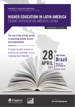HIGHER EDUCATION IN LATIN AMERICA
